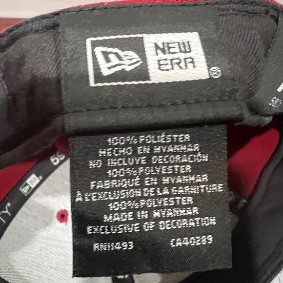 New Era, 59Fifty, Fitted Hat, New York Yankees, Burgundy & White - Picture 9 of 9